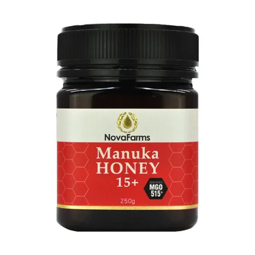 Hũ mật ong Manuka NovaFarms 15+ MGO 515+ 250g, nhãn đỏ