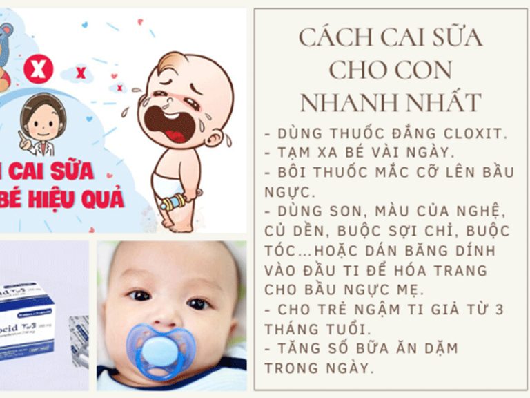 cách cai sữa cho bé