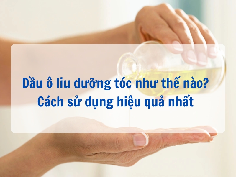Dầu ô liu dưỡng tóc như thế nào? Cách sử dụng hiệu quả nhất