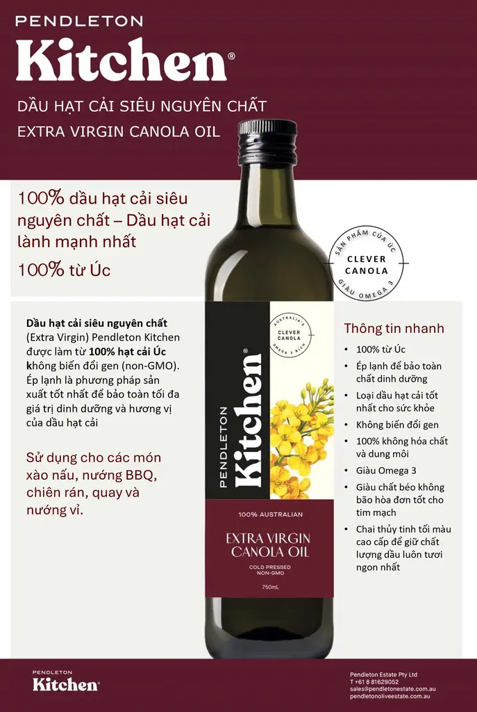 Dau hat cai ep lanh sieu nguyen chat Pendleton Kitchen 750ml1