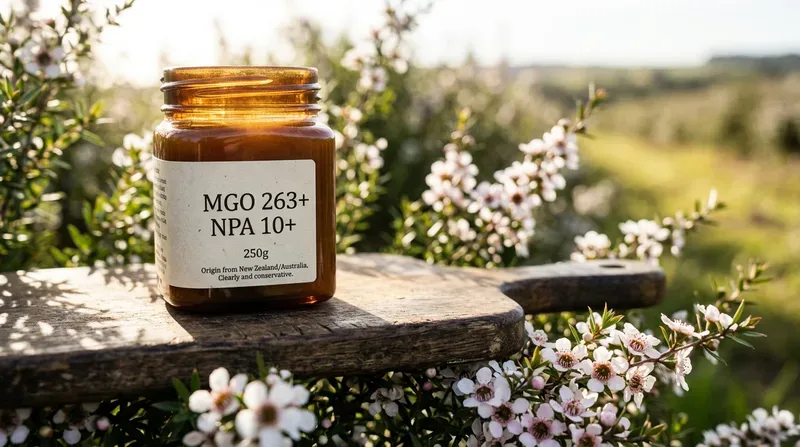 Mật Ong Manuka MGO 263+/NPA 10+ 250g: Giá & Tác Dụng Giải mã Mật ong Manuka MGO 263+/NPA 10+ 250g là gì?