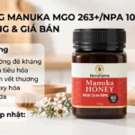 Mật ong Manuka MGO 263+/NPA 10+, 500g: Tác dụng & Giá bán