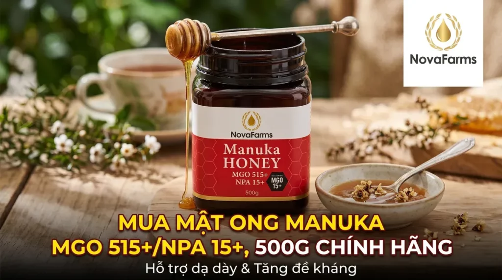 Mua Mật Ong Manuka MGO 515+/NPA 15+, 500G Chính Hãng Mua Mật Ong Manuka MGO 515+/NPA 15+, 500G Chính Hãng
