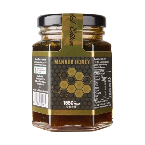 Mật ong Manuka RiverFAM 1550+ MGO 135g – Hũ thủy tinh Limited Edition cô đặc mạnh Mật ong Manuka RiverFAM 1550+ MGO 135g hũ thủy tinh Limited Edition chính hãng