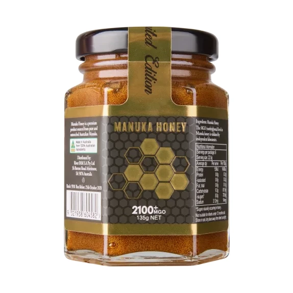 Mật ong Manuka RiverFAM 2100+ MGO 135g – Đỉnh MGO quý hiếm, chuẩn quà biếu thượng hạng Mật ong Manuka RiverFAM 2100+ MGO 135g hũ thủy tinh Limited Edition cao cấp